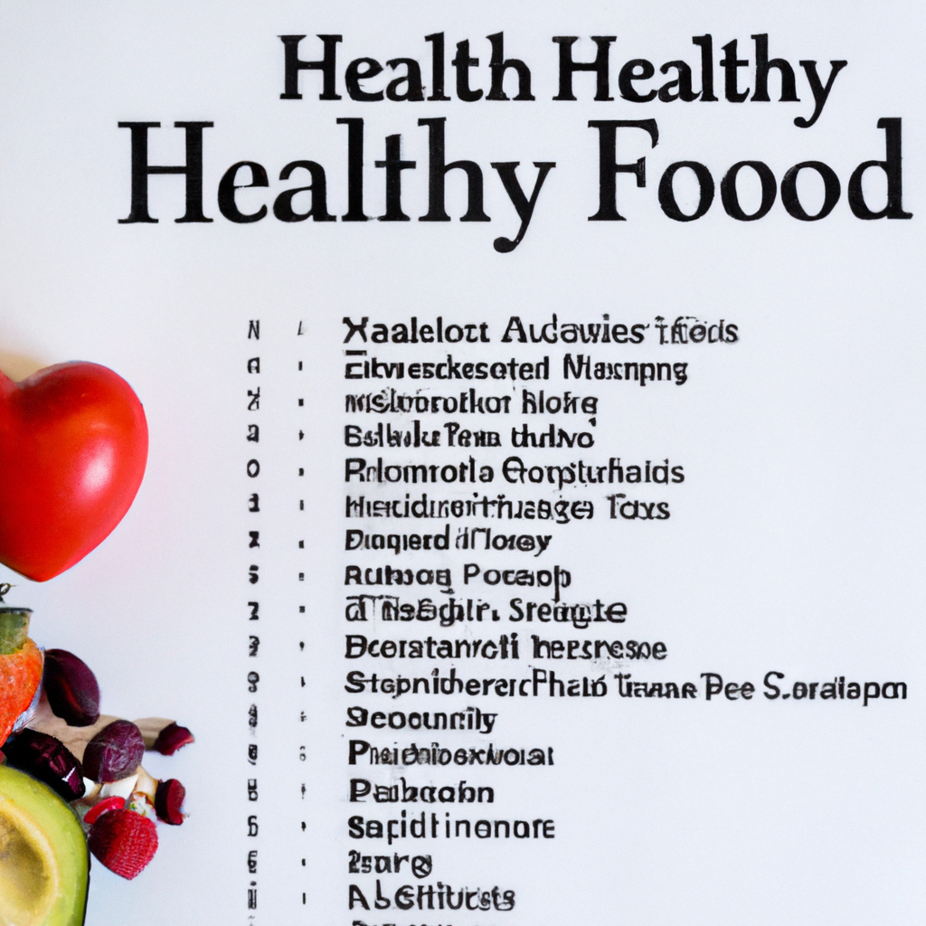 The Heart-Healthy Foods List: Essential Nutrition for Cardiovascular Wellness