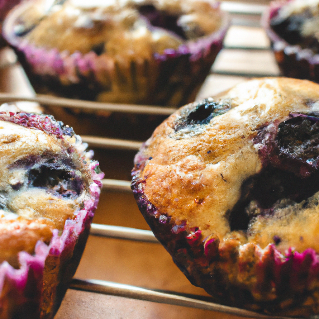 Wake up to the aroma of freshly baked gluten-free blueberry muffins.